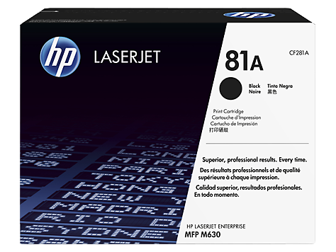 HP 81A Black LaserJet Toner Cartridge (CF281A) EL
